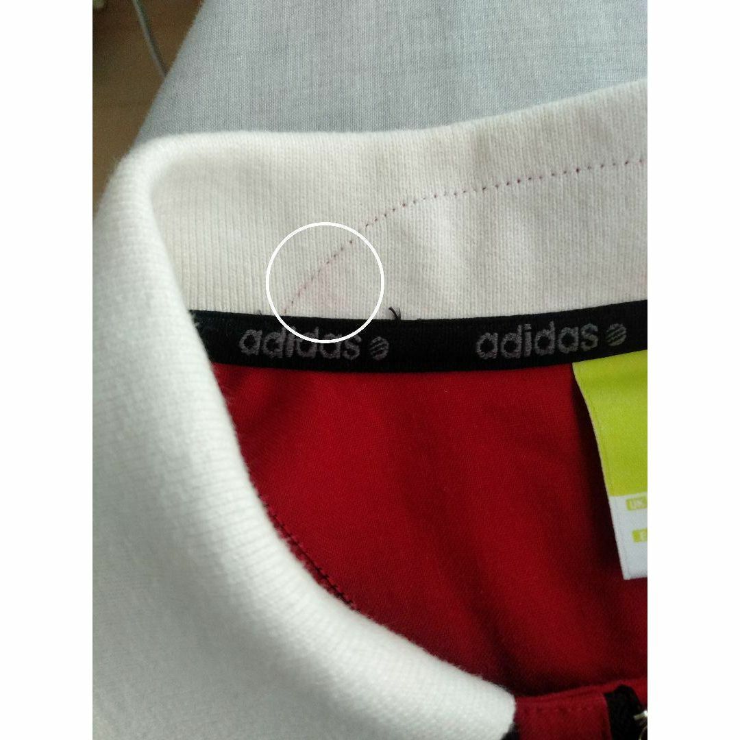 adidas(アディダス)の【adidas ポロシャツ ハーフジップ XS ブラック 刺繍ロゴ A72 メンズのトップス(ポロシャツ)の商品写真