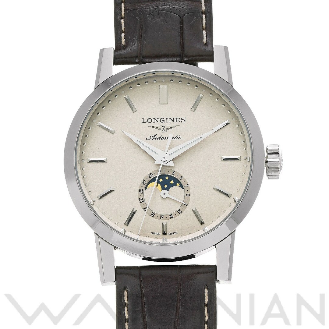 ロンジン LONGINES L4.826.4.92.2 ベージュ メンズ 腕時計