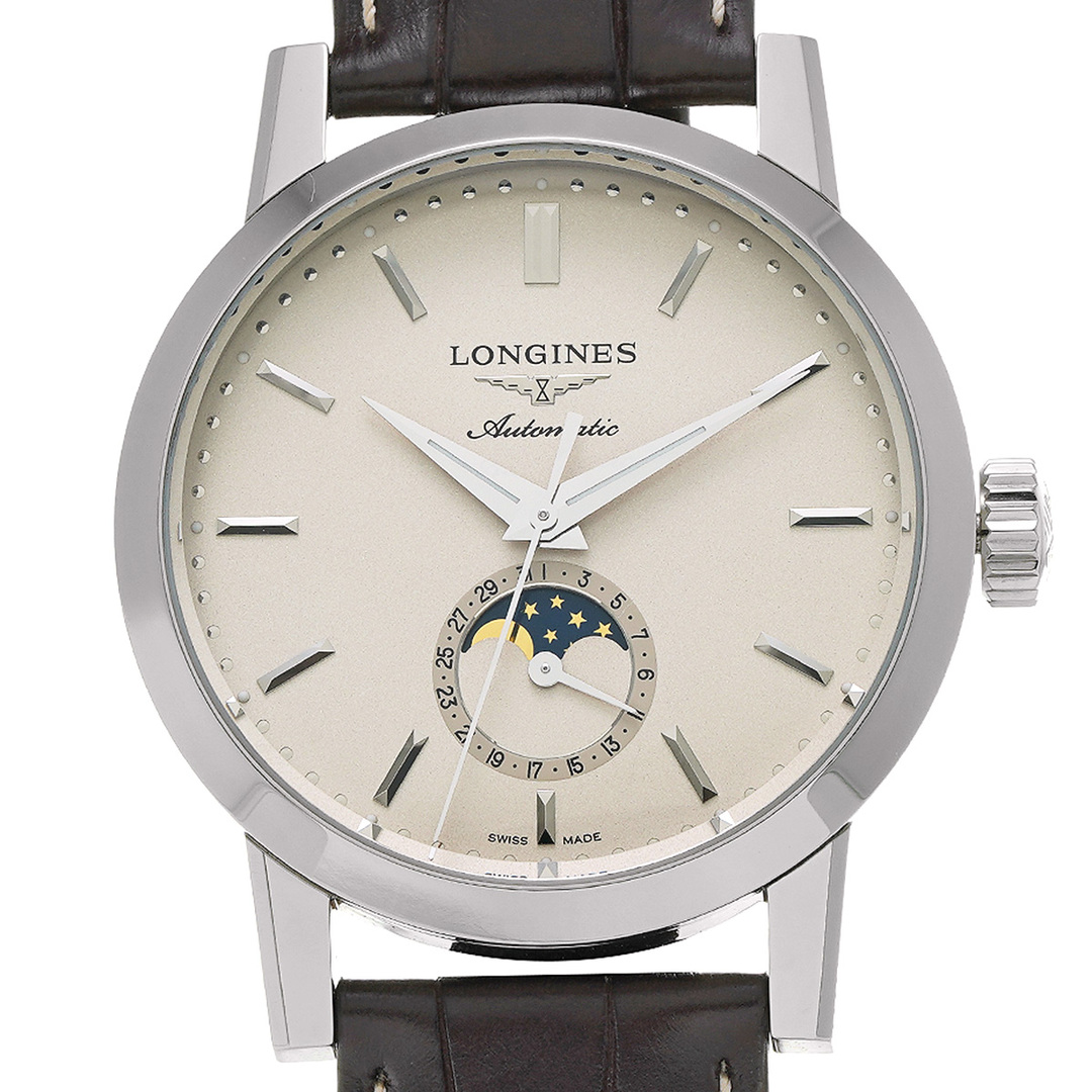 LONGINES(ロンジン)の中古 ロンジン LONGINES L4.826.4.92.2 ベージュ メンズ 腕時計 メンズの時計(腕時計(アナログ))の商品写真