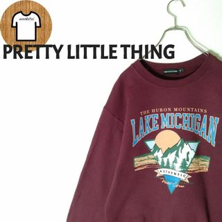 【PRETTY LITTLE THING スウェット M 海外古着 A572(スウェット)