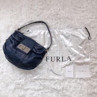 フルラ(Furla)の【美品】 FURLA フルラ  ターンロック ワンショルダー　レザー　袋　保証書(ショルダーバッグ)