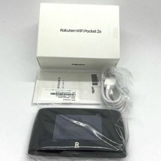 ラクテン(Rakuten)の新品未使用 Rakuten WiFi Pocket 2B ZR02M ブラック①(PC周辺機器)