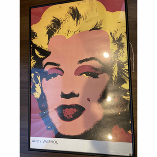 アンディウォーホル(Andy Warhol)の【土日限定値下】額付・アンディウォーホル・マリリンモンローのポスター(パネル)