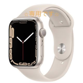 アップルウォッチ(Apple Watch)の⭐︎専用③⭐︎AppleWatch7GPS ｽﾃﾝﾚｽ 45㎜ ｽﾀｰﾗｲﾄ(その他)