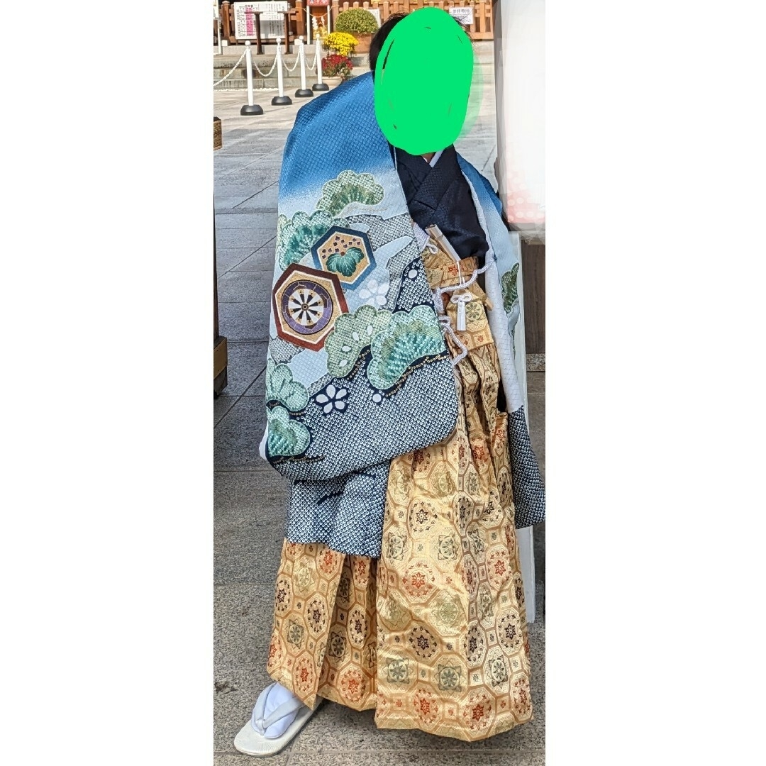人気の水色♡七五三 5歳 男の子 セット 一式 青系 鷹 大漁船
