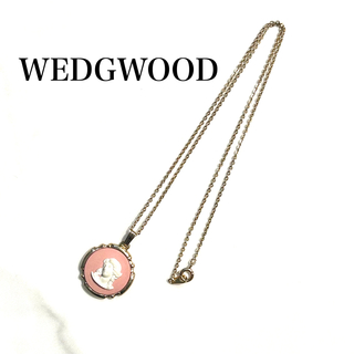 ウェッジウッド(WEDGWOOD)のWedgwood ウェッジウッド　丸型　ピンク　ネックレス　ペンダント(ネックレス)