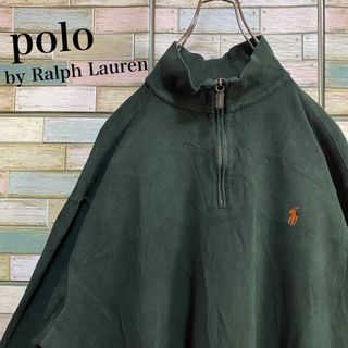 ラルフローレン(Ralph Lauren)のポロバイラルフローレン　ハーフジップ　スウェット　トレーナー　ワンポイントロゴ(スウェット)