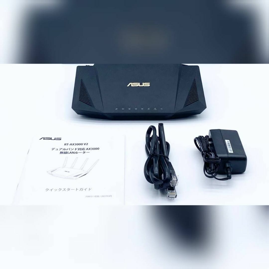 PC/タブレットR5796 ASUS WiFi ルーター RT-AX3000 V2 ジャンク品