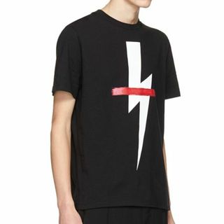 ニールバレット(NEIL BARRETT)の中古NeilBarrettライトニングボルトTEEシャツS(Tシャツ/カットソー(半袖/袖なし))