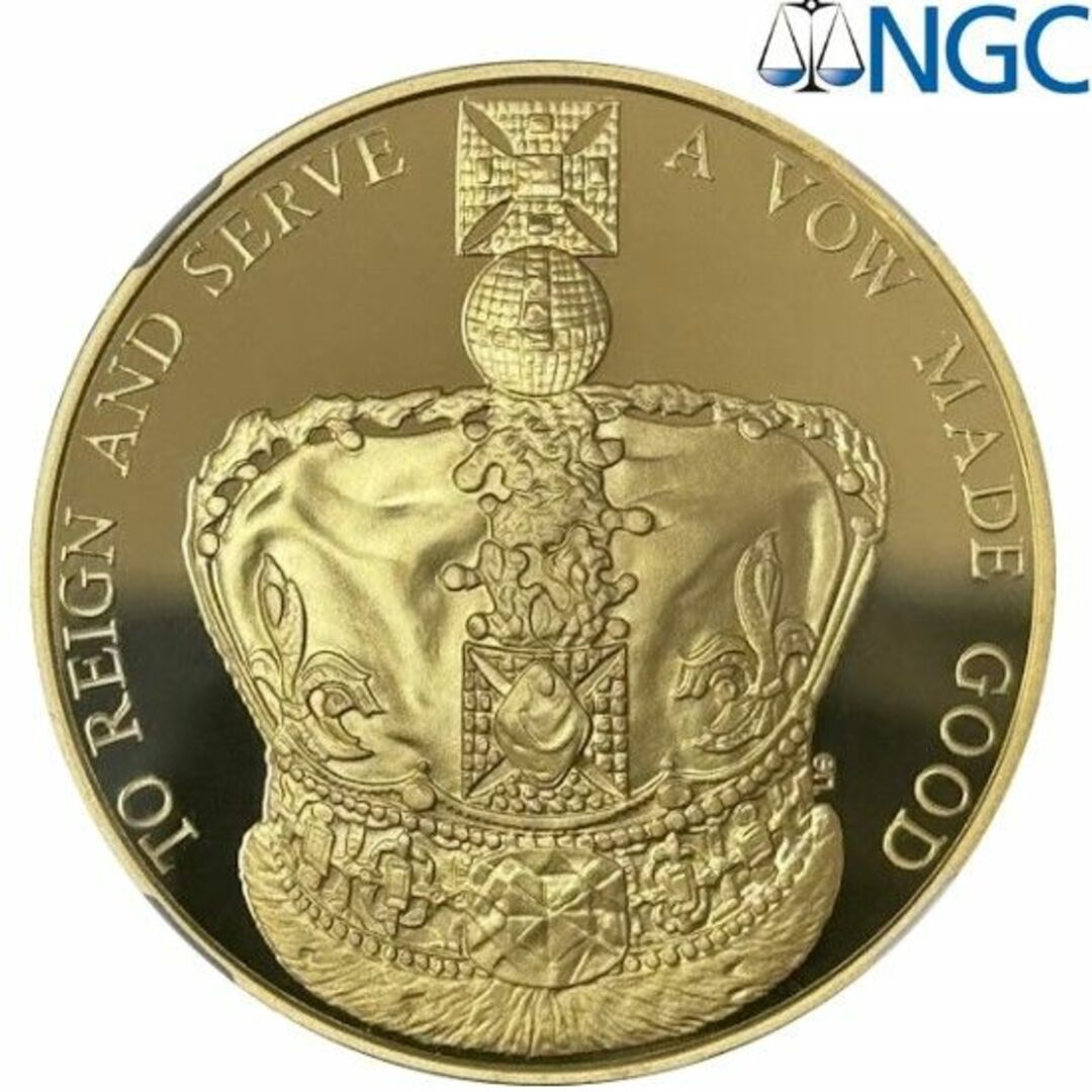 2013 イギリス エリザベス女王 戴冠 60周年 コロネーション ギルト 銀貨