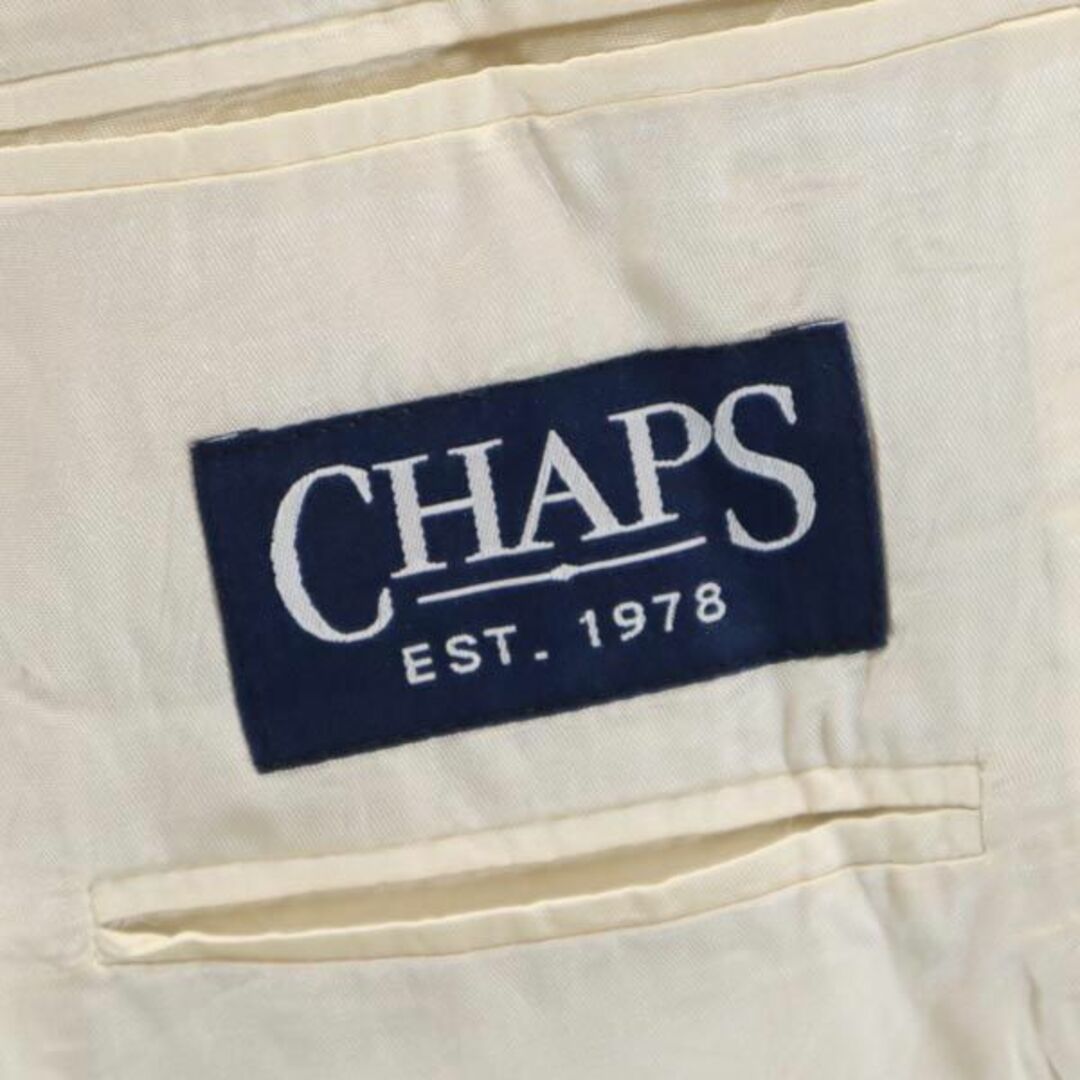 CHAPS(チャップス)のチャップス リネンブレンド テーラードジャケット ベージュ CHAPS メンズ 古着 【231104】 メンズのジャケット/アウター(テーラードジャケット)の商品写真