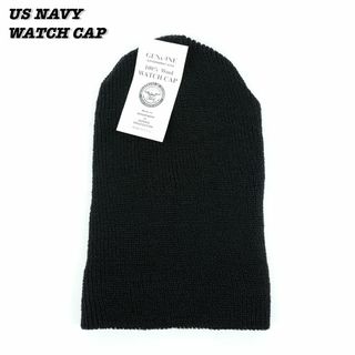 ミリタリー(MILITARY)のUS NAVY WATCH CAP ①(ニット帽/ビーニー)