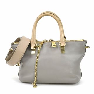 クロエ Chloe ハンドバッグ 斜め掛けショルダーバッグ レザー グレージュ/グレー ゴールド レディース 送料無料 e57196a