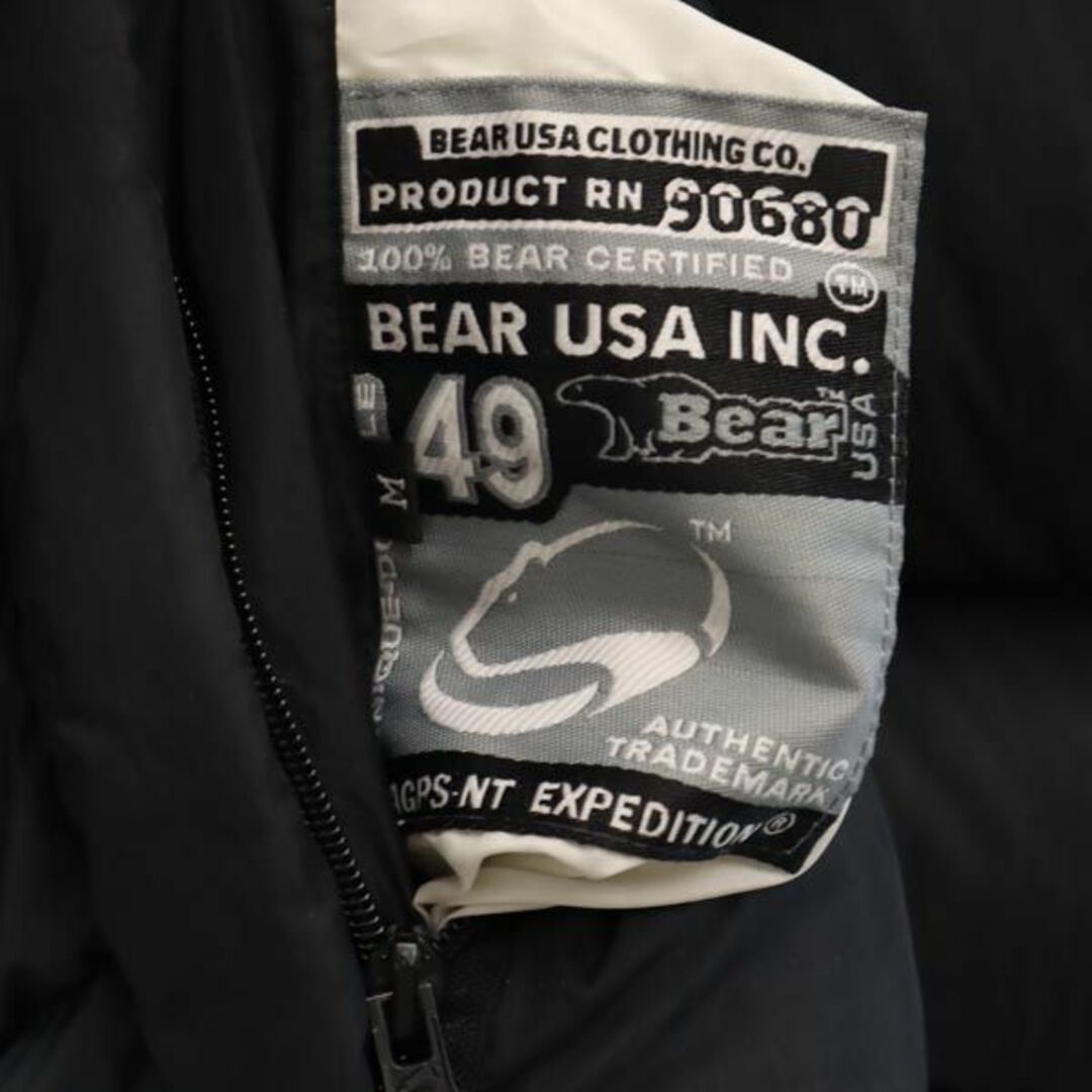 ベアー リバーシブル ダウンジャケット M ブラック×イエロー Bear USA メンズ 古着 【231104】 メンズのジャケット/アウター(ダウンジャケット)の商品写真