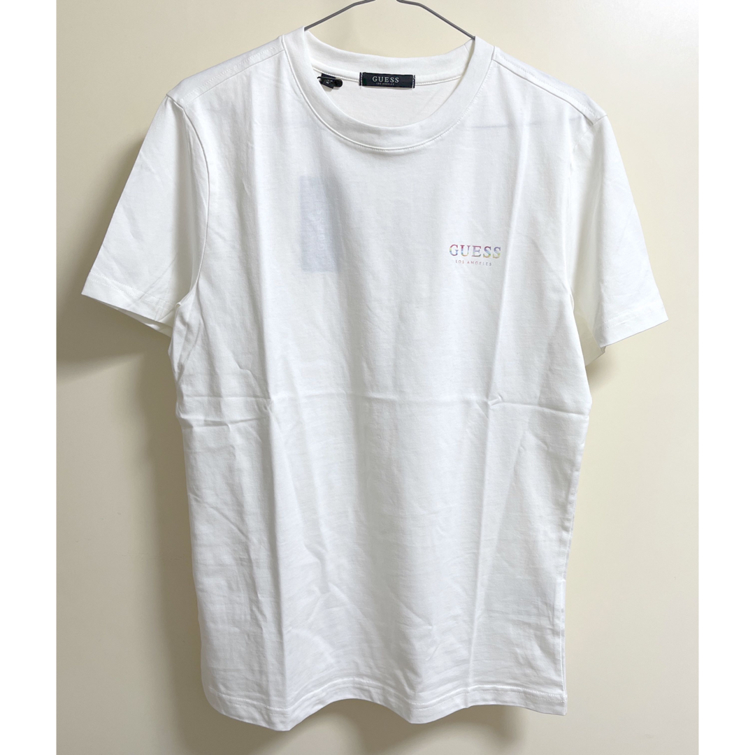 GUESS ゲス　トップス　黒　ブラック　Tシャツ　ロゴ ブランド　スパンコール