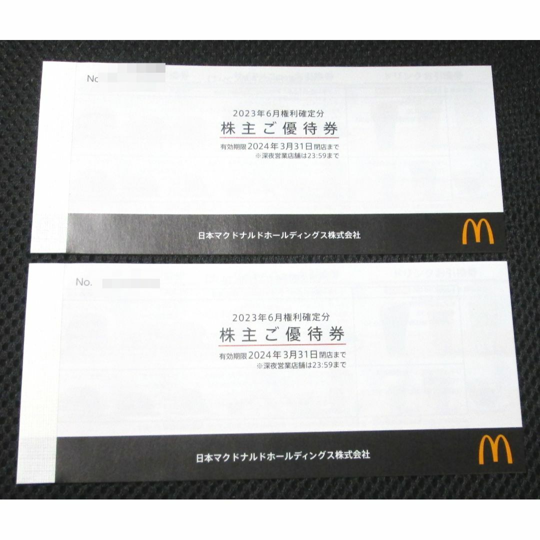 マクドナルド - マクドナルド 株主優待券 2冊分(6枚入り×2冊)の通販