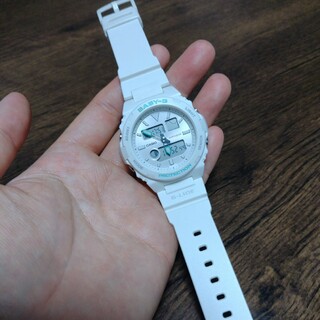 ベビージー(Baby-G)のcasio baby-g 腕時計　ホワイト(腕時計)