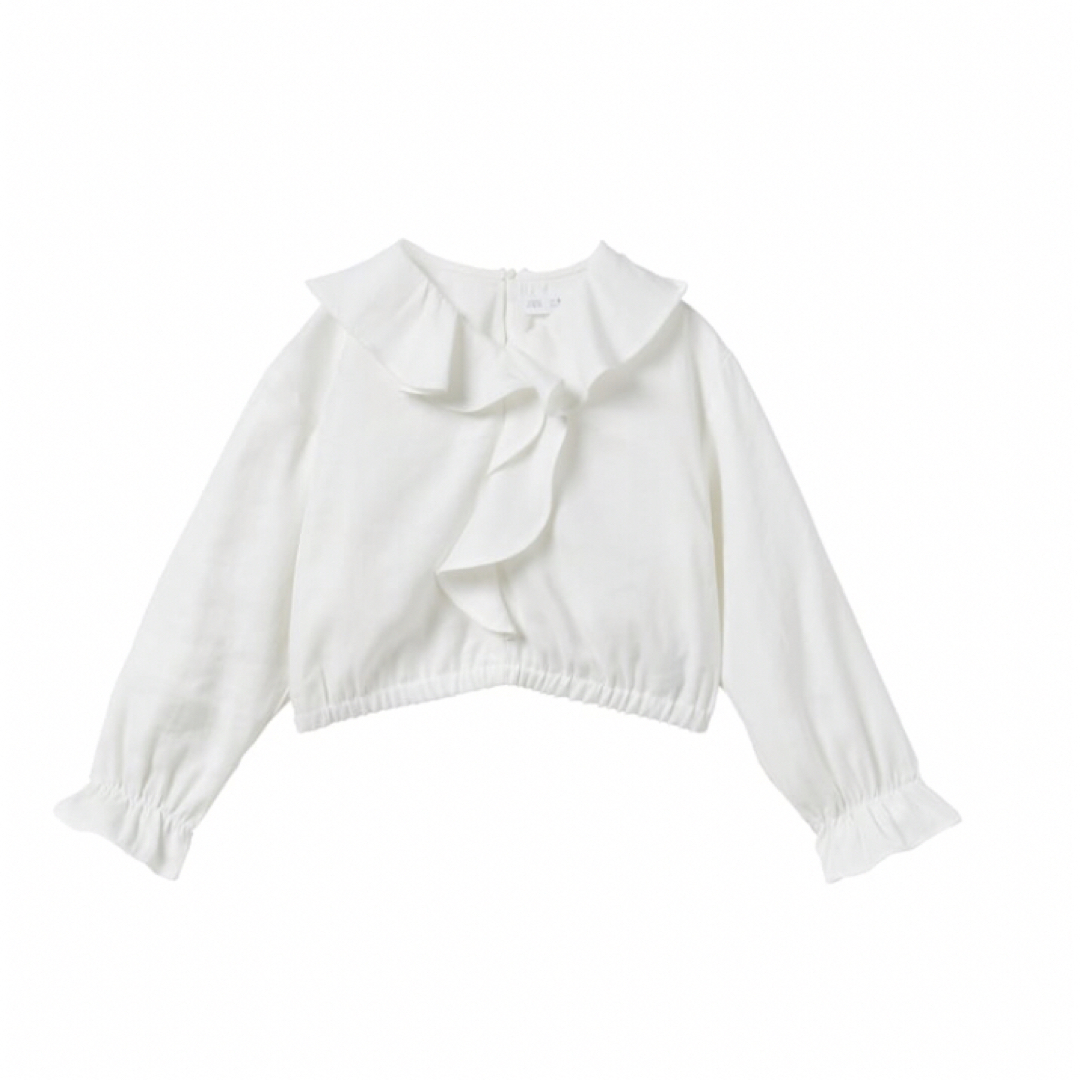 ZARA KIDS(ザラキッズ)のZARA 新品　フルイド　フリルブラウス　152 キッズ/ベビー/マタニティのキッズ服女の子用(90cm~)(ブラウス)の商品写真