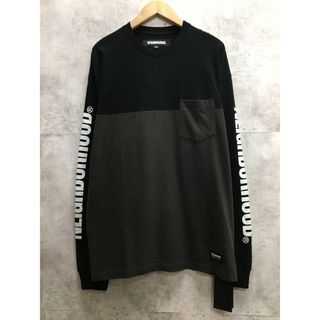 ネイバーフッド(NEIGHBORHOOD)のNEIGHBORHOOD BICOLOR CREWNECK LS ネイバーフッド バイカラー ロンT 23AW ブラック × チャコール【3202-004】(Tシャツ/カットソー(七分/長袖))