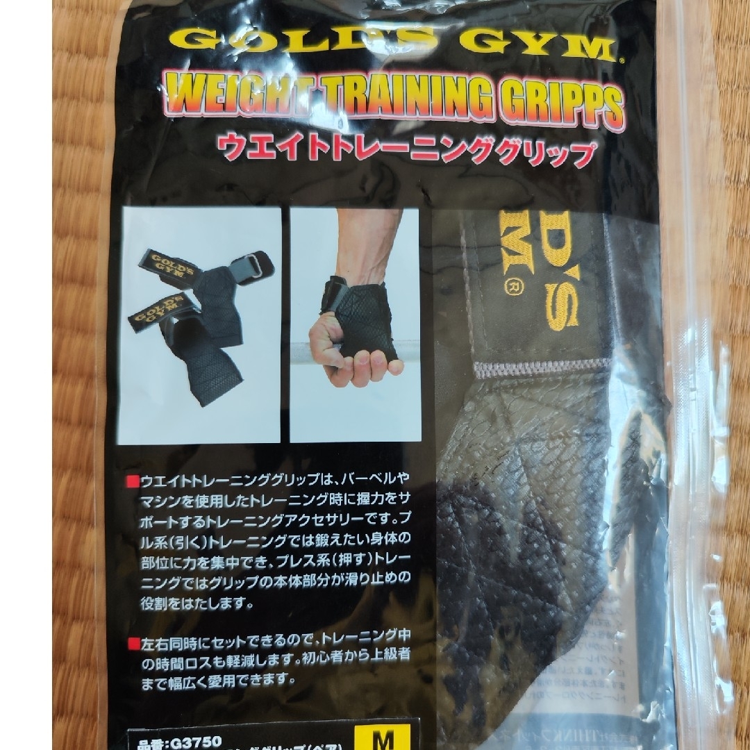 GOLD'S GYM - 新品 ゴールドジム トレーニンググリップ Ｍサイズの通販 ...