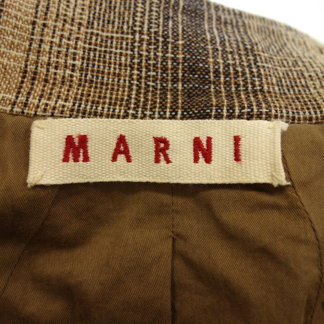 Marni(マルニ)のマルニ スタンドカラー ウール コート レディース ベージュ系【AFB10】 レディースのジャケット/アウター(チェスターコート)の商品写真