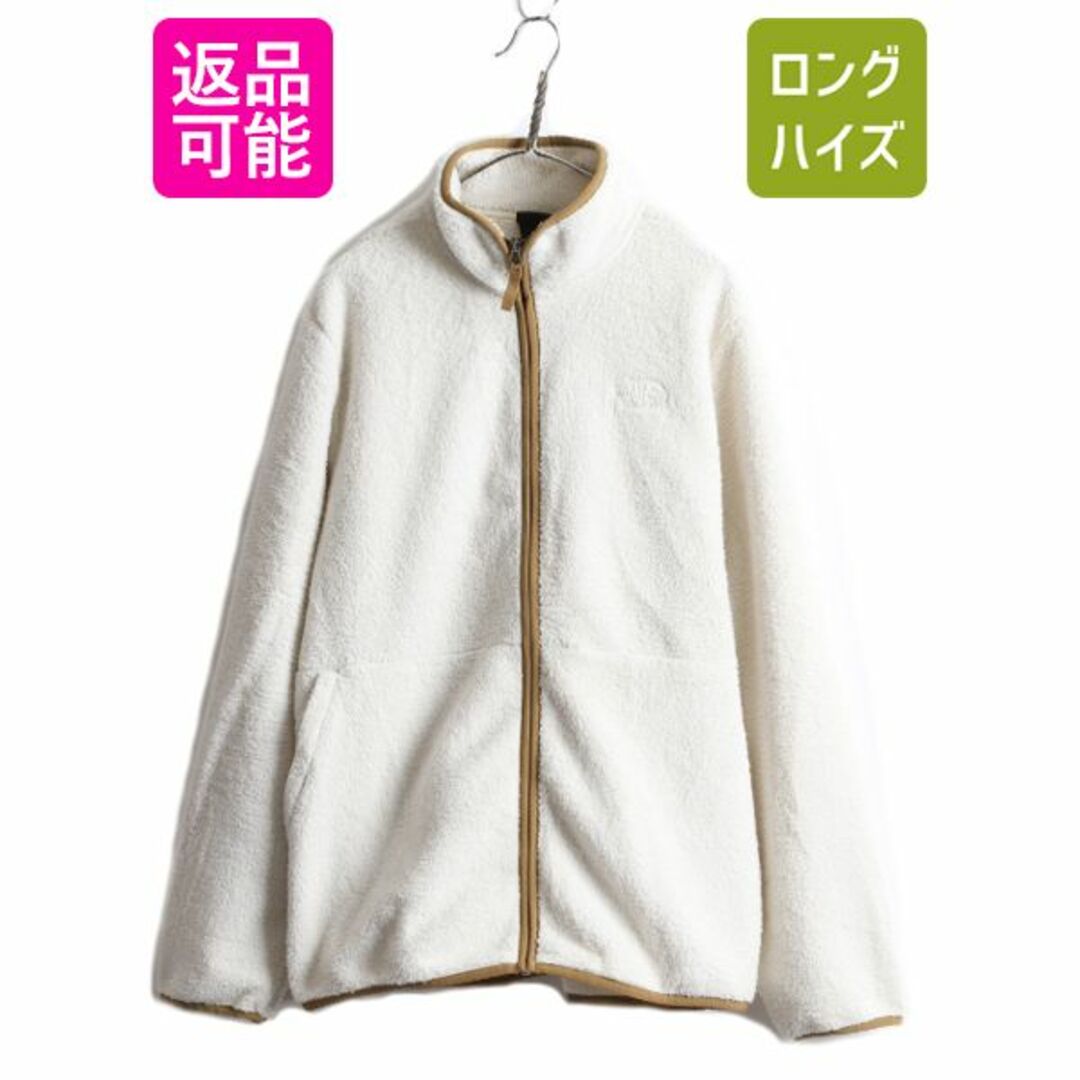 THE NORTH FACE(ザノースフェイス)のUS企画 ノースフェイス ダンレイヴン シェルパ フリース ジャケット XL 白 メンズのジャケット/アウター(ブルゾン)の商品写真