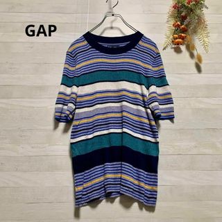 ギャップ(GAP)のGAP　ギャップ 　Lサイズ　 ニット　カラフル　ボーダー　タイト　レディース(ニット/セーター)