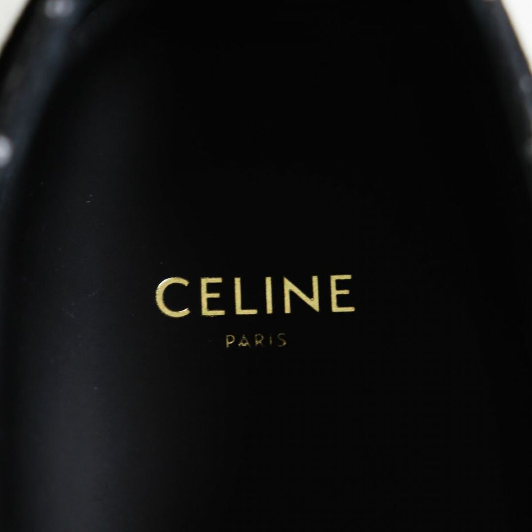 celine(セリーヌ)の未使用品●CELINE セリーヌ ELLIOT/エリオット キャンバス 軽量 レンガデザイン ローカットスニーカー ブラック×ホワイト 42 イタリア製 メンズの靴/シューズ(スニーカー)の商品写真