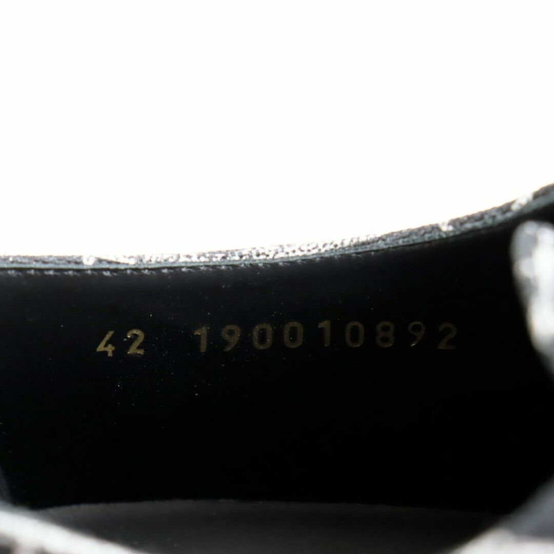celine(セリーヌ)の未使用品●CELINE セリーヌ ELLIOT/エリオット キャンバス 軽量 レンガデザイン ローカットスニーカー ブラック×ホワイト 42 イタリア製 メンズの靴/シューズ(スニーカー)の商品写真