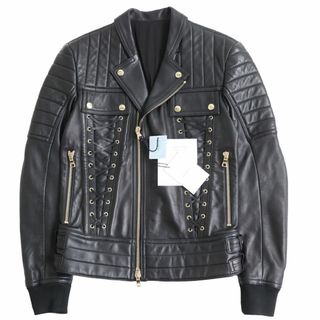 正規品ラスト一点 BALMAIN 国内正規品 ライダース ジャケット メンズ