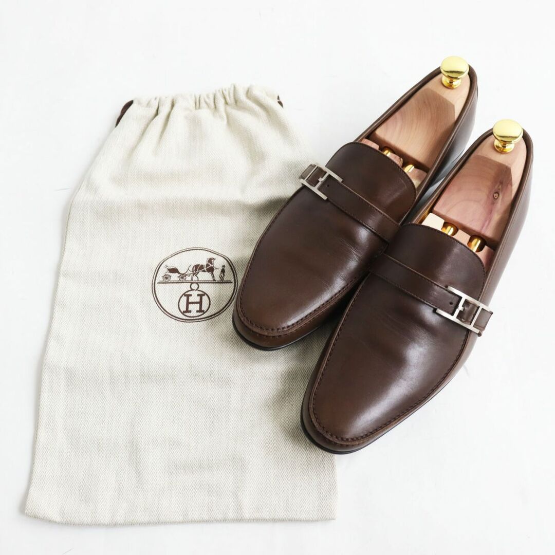 Hermes - 良品○HERMES エルメス アピ/Hロゴ金具 ローファー
