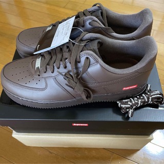 ナイキ(NIKE)のNike Air Force 1 Supreme シュプリーム　brown(スニーカー)