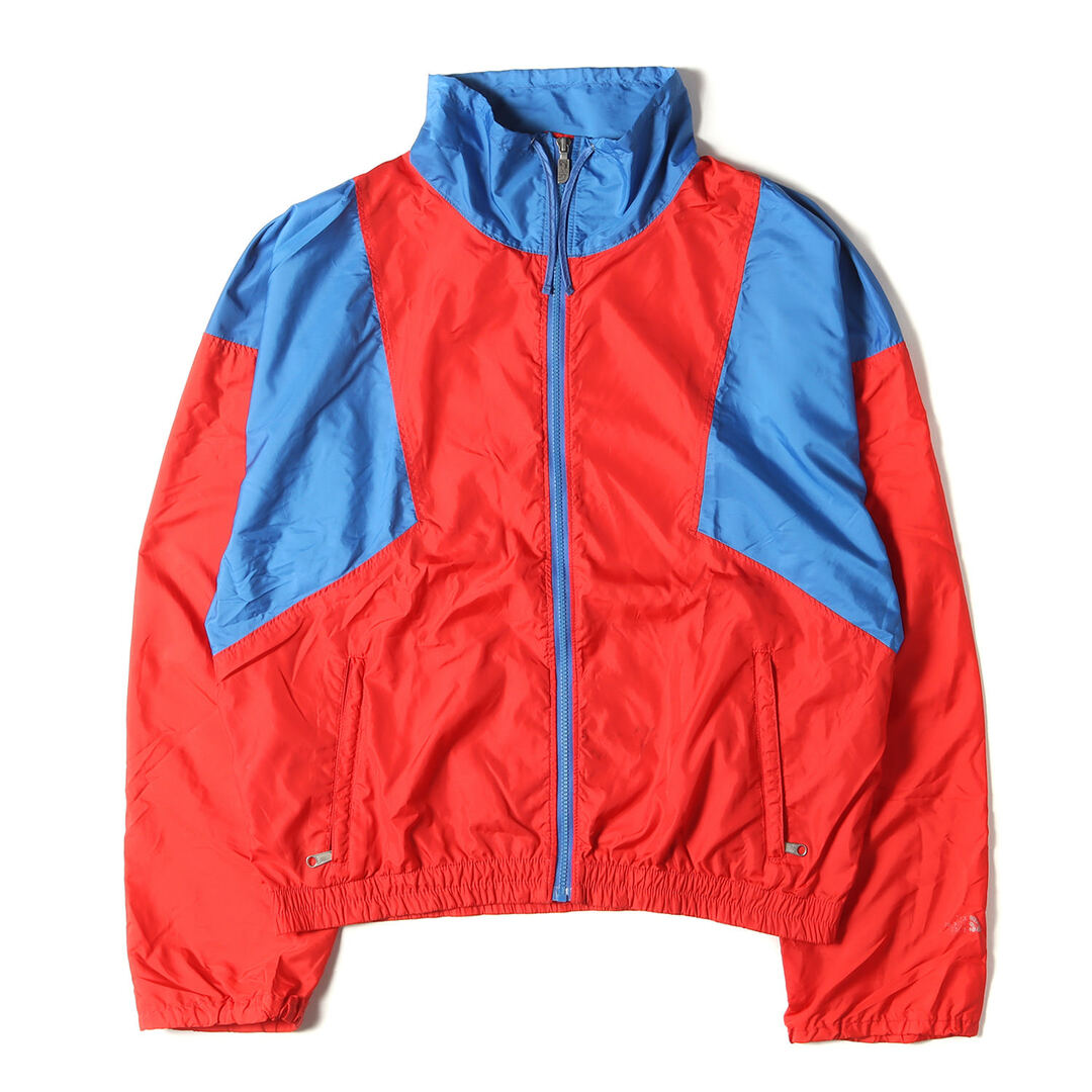 THE NORTH FACE(ザノースフェイス)のTHE NORTH FACE ザ ノースフェイス ジャケット サイズ:XL 80s 茶タグ ポリエステルタフタ フルジップ ジャケット アメリカ製 レッド ブルー 赤 青 アウター ブルゾン シンプル カジュアル アウトドア ヴィンテージ ブランド 古着【メンズ】【中古】 メンズのジャケット/アウター(ナイロンジャケット)の商品写真