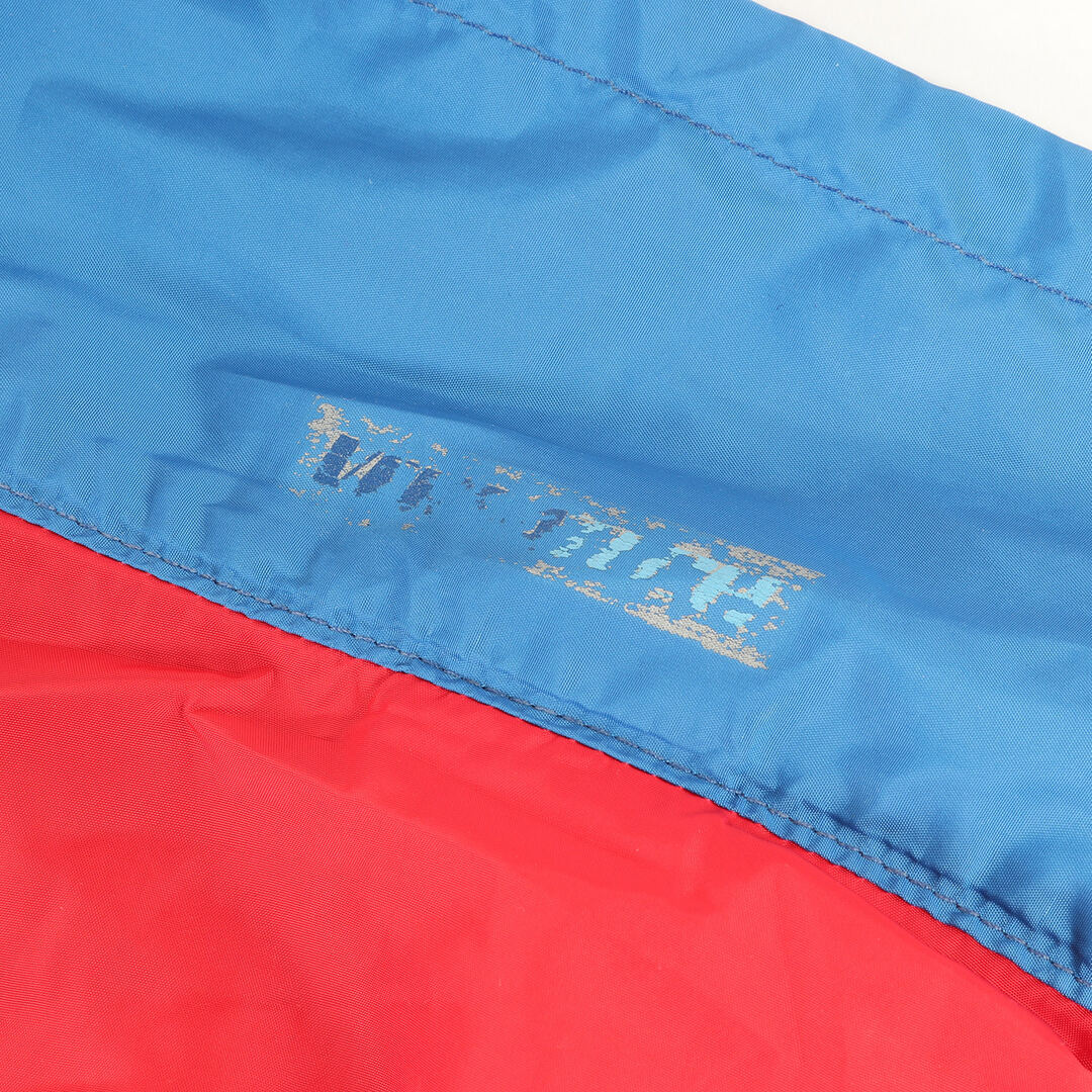 THE NORTH FACE(ザノースフェイス)のTHE NORTH FACE ザ ノースフェイス ジャケット サイズ:XL 80s 茶タグ ポリエステルタフタ フルジップ ジャケット アメリカ製 レッド ブルー 赤 青 アウター ブルゾン シンプル カジュアル アウトドア ヴィンテージ ブランド 古着【メンズ】【中古】 メンズのジャケット/アウター(ナイロンジャケット)の商品写真