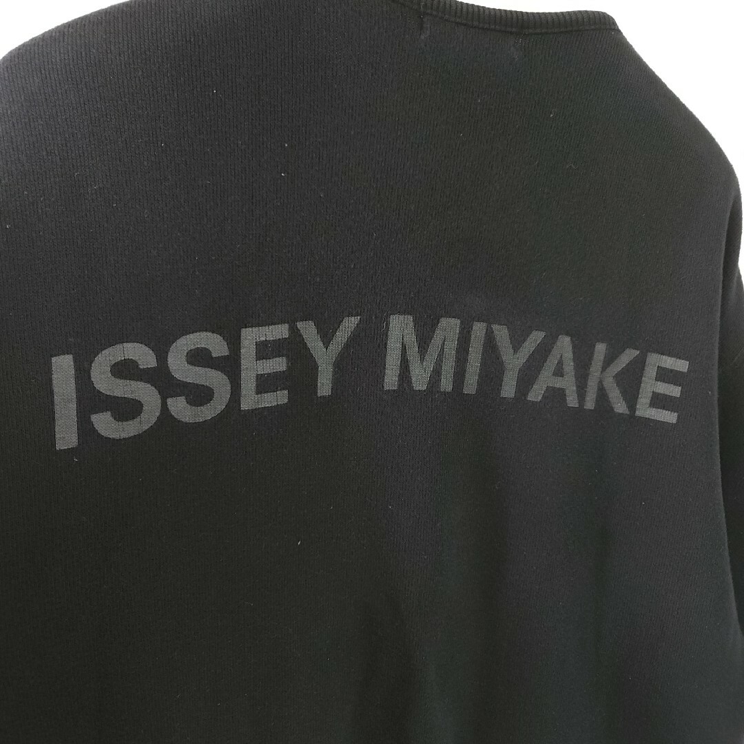 92ss ISSEY MIYAKE MEN バックロゴスウェット ブラック