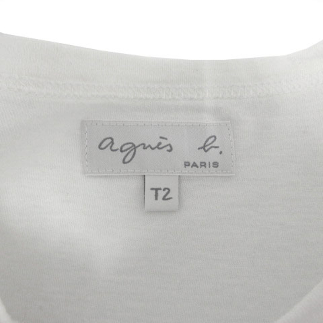 アニエスベー T2 ロゴTシャツ ホワイト