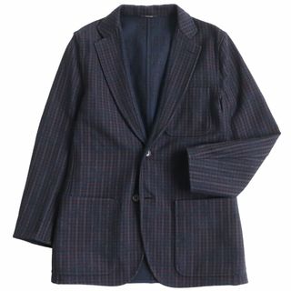 未使用品□2021年製 HERMES/エルメス カシミヤ96% シングル アンコンジャケット/テーラードジャケット ダークグレー 46 イタリア製 正規品