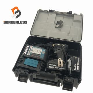 マキタ(Makita)の☆中古品☆makita マキタ 18V 充電式インパクトドライバ TD172DRGXB 黒/ブラック バッテリー2個(18V 6.0Ah) 充電器 ケース付き 80433(工具)