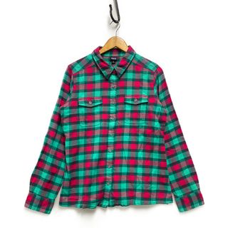 パタゴニア(patagonia)のPATAGONIA パタゴニア 15AW STY53915 チェック フランネル 長袖シャツ 赤×緑系 サイズ12 正規品 / B4531(シャツ/ブラウス(長袖/七分))