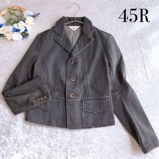 【美品】45R ニットデニムのGジャン インディゴ ジャケット 45rpm