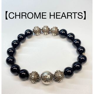 クロムハーツ(Chrome Hearts)の【CHROME HEARTS】(クロムハーツ)  シルバー&ブラック(ブレスレット)