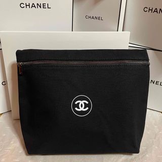 【美品】CHANEL シャネル　カンボンライン　ポーチ　ラムスキン　メイクポーチ