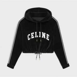 【CELINE】セリーヌ　クロップド フーディ―セーター S