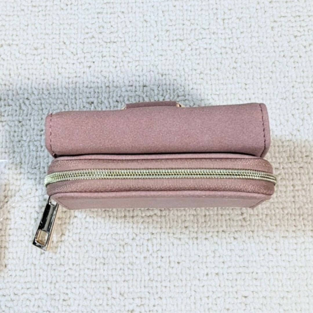 【新品】ALTROSE アルトローズ♡三つ折り財布 ミニ財布 ディープ ピンク レディースのファッション小物(財布)の商品写真