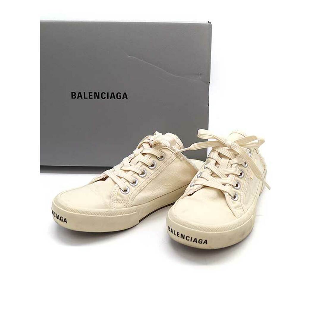 Balenciaga(バレンシアガ)のBALENCIAGA バレンシアガ Paris デストロイ加工ミュールスニーカー アイボリー 36 レディースの靴/シューズ(スニーカー)の商品写真