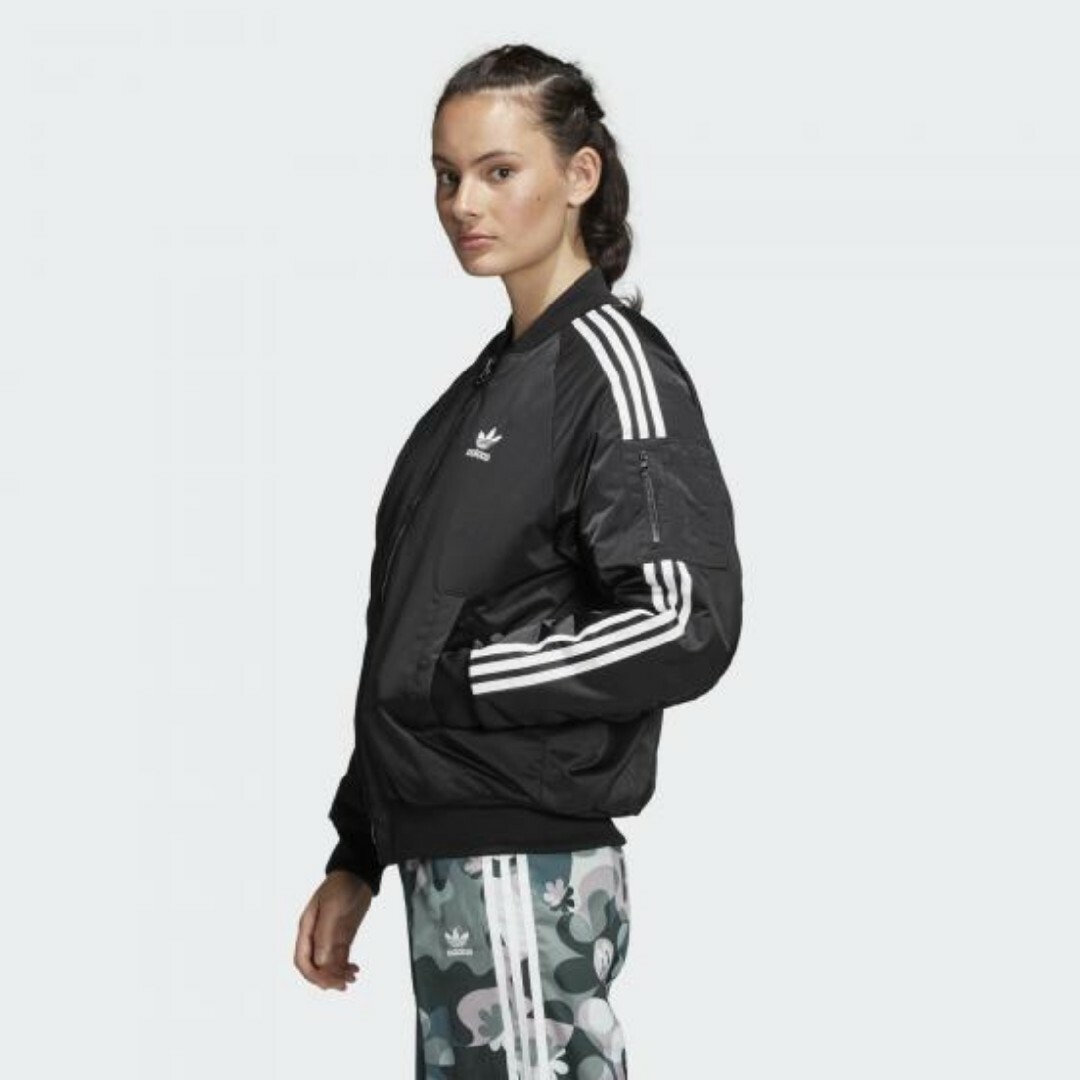 adidas(アディダス)の【ハティスチュワート】adidas★中綿ジャケット★パファージャケット★黒★S レディースのジャケット/アウター(ダウンジャケット)の商品写真