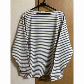 コモリ(COMOLI)のCOMOLI ボーダーボートネック コモリ(Tシャツ/カットソー(七分/長袖))