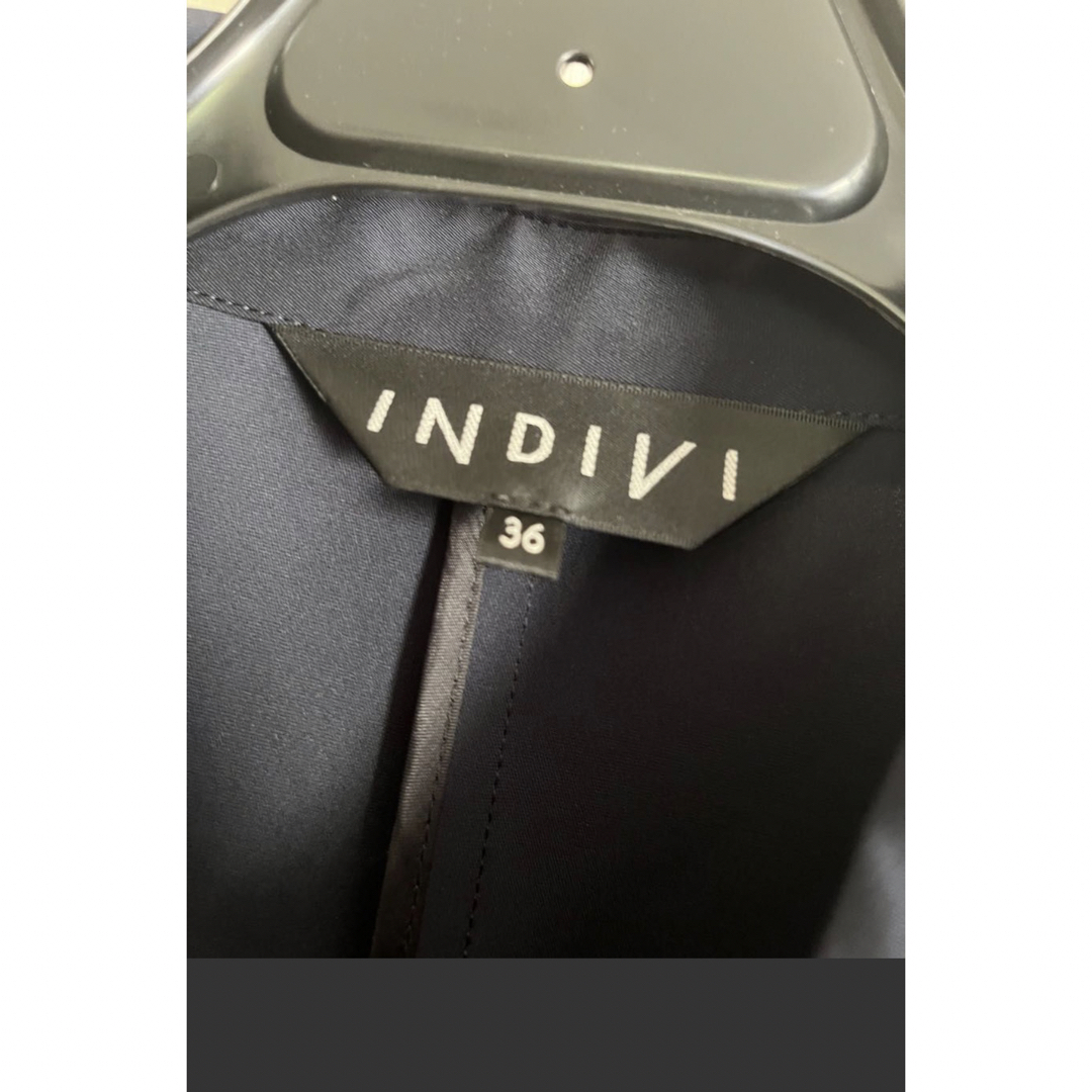 INDIVI(インディヴィ)のINDIVI＊【ハンドウォッシュ】サッシュベルト付きプレーントレンチコート レディースのジャケット/アウター(トレンチコート)の商品写真