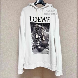 正規 21SS LOEWE ロエベ ボーダー パーカー