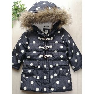 ベビーギャップ(babyGAP)の☆baby GAP フード付き ロングコート アウター ドット 3years☆(コート)